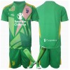 Baby Fußballbekleidung Juventus Torwart Auswärtstrikot 2024-25 Kurzarm (+ kurze hosen)